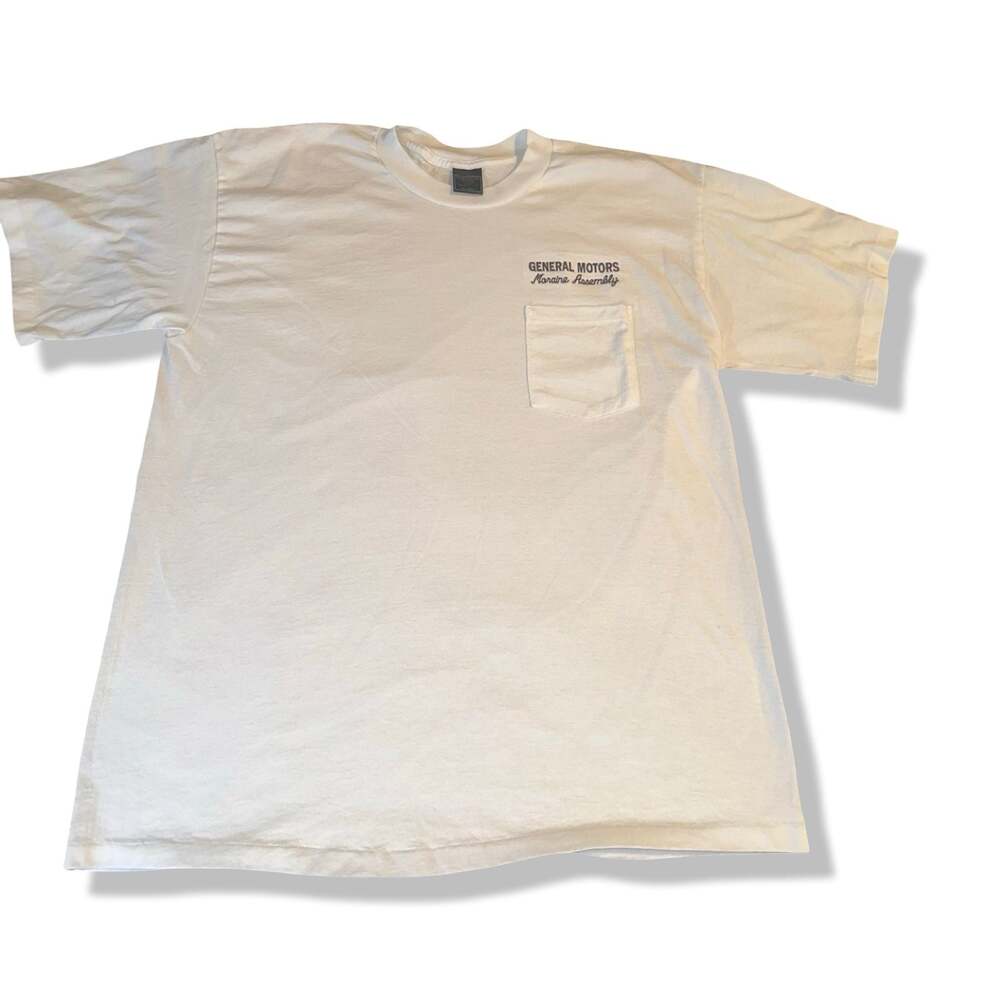 Vintage Platinum Plus General Motors Moraine Assembly Pocket Single Stitch T-Shi